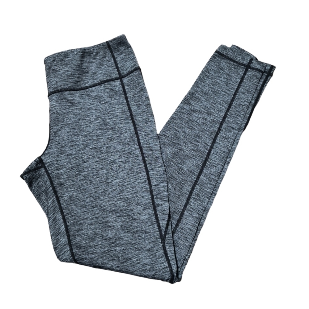Athleta Marled Gray Leggings Size L Tall